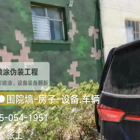 哈密数码迷彩漆施工